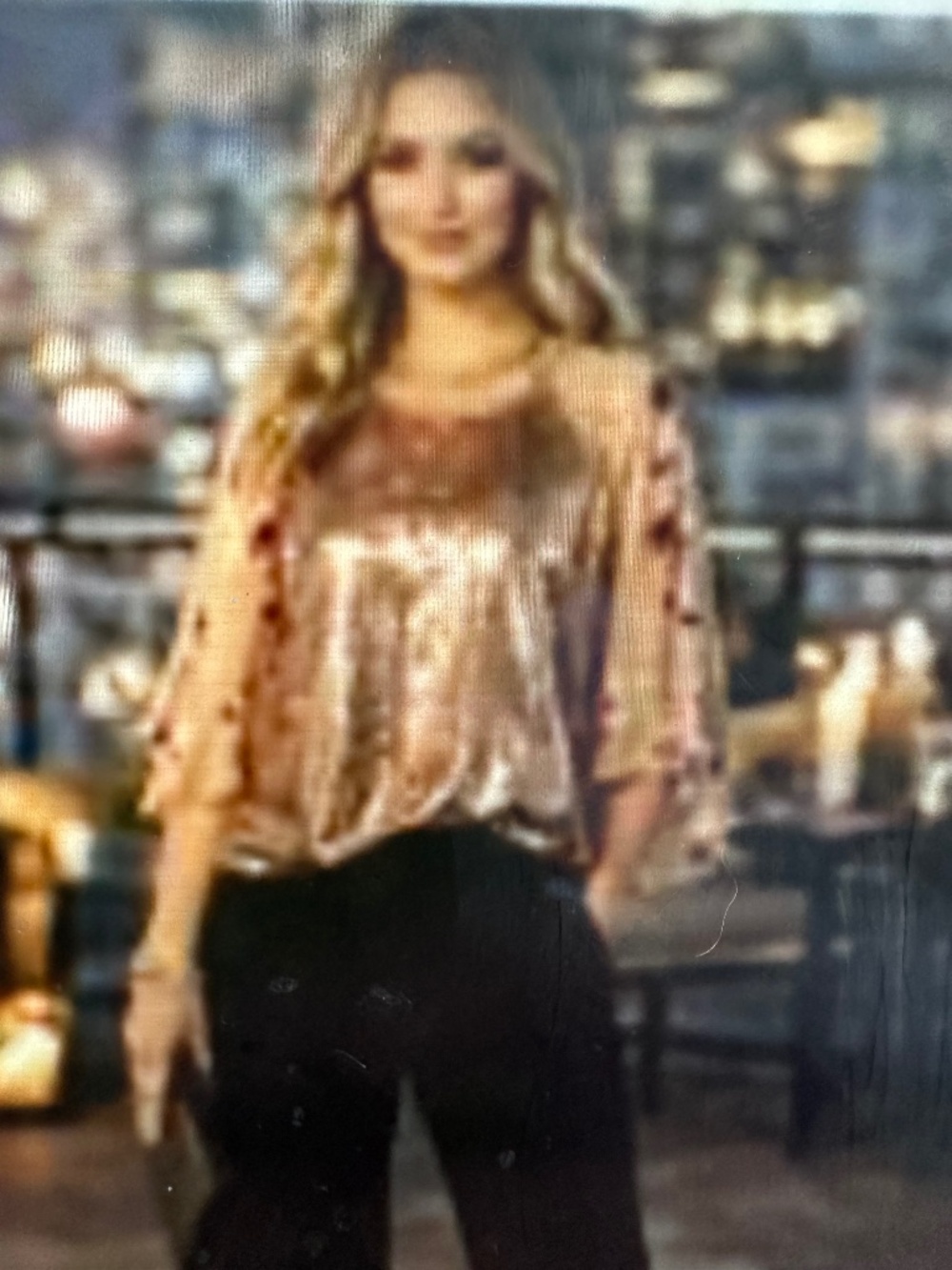 Free People shimmy and shake sequin Blouse. Nwot